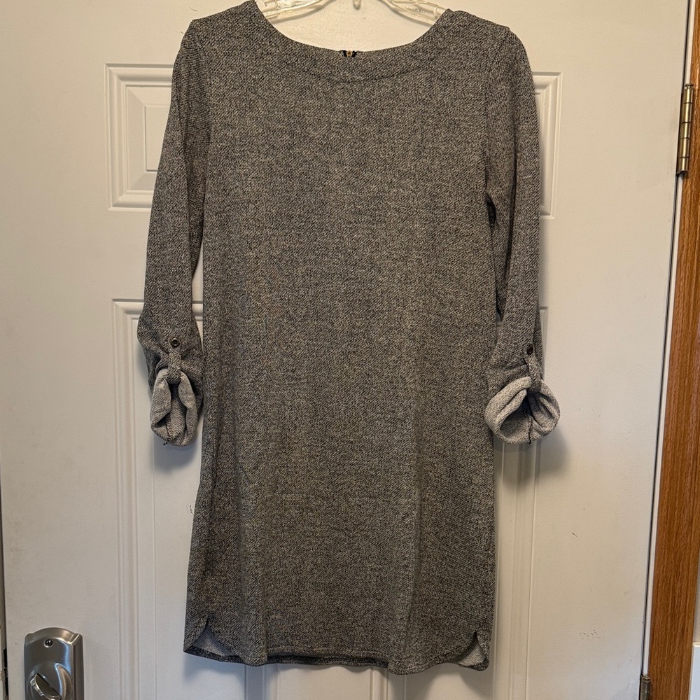 Merona Gray Tweed Long Sleeve Women's Dress